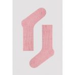 Penti Puffy Nope Pembe Soket Çorap - Standart