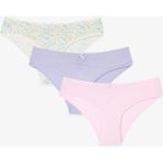 Penti Renkli Festival Bloom V Model3'lü Pamuklu Slip Külot - Çok Renkli - XL