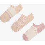 Penti Ribbed Stripes 3'lü Sneaker Çorabı - 36 - 40 - Pembe