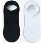 Penti Siyah Beyaz Non Grip Sport 2li Patik Çorap - 36 - 40