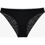 Penti Siyah Easy Lace Dantel V Model Slip Külot - XL