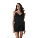 Penti Siyah Lilah Saten Şortlu Pijama Takımı