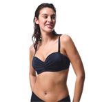 Penti Siyah Lotus Çizgili Toparlayıcı Balenli Balconette Bikini Üstü, 80D