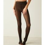 Penti Thin Looking Kadın Siyah Külotlu Çorap İçi Peluşlu Yumuşak ve Sıcak Tutma Özelliği - L - XL