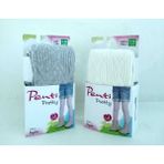 Penti Yüksek Pamuk Oranı Knitwear 2'li Külotlu Çocuk Çorabı - Kız Çocuk Külotlu Çorap - Gri - Vanilya - 4 - 5 Yaş