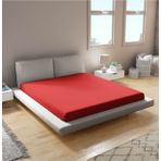 Penye Lastikli Çarşaf %100 Pamuk Kırmızı 180x200 kirmizi