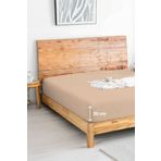 Penye Lastikli Çarşaf Pamuklu Jersey Tek Kişilik 100X200cm Bej