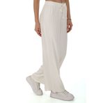 penyebizden Flosh Viskon Oversize Pantolon-Krem