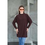 penyebizden Tesettür Extra Uzun Tunik -Kahverengi