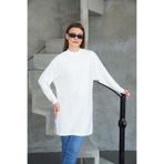 penyebizden Tesettür Extra Uzun Tunik -Krem
