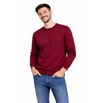 penyego erkek modern fit (3) üç iplik basic bordo sweatshirt