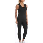 Penyelux Termal Atlet Tayt Sauna Etkili Takım - Siyah - 3XL