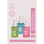 peonies Arındıran, Nemlendiren ve Aydınlatan Üçlü Serum Seti