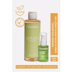 peonies Gözenek Sıkılaştırıcı, ve Siyah Nokta Karşıtı Set | AHA-BHA Tonik ve Çay Ağacı Yağı Serum