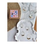 PEONY peonyofficiall Yıldız Kadeh Süsü 6'lı Kadeh İşaretleyici Set Gold Yıldız Wine Charm