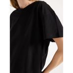 People By Fabrika Bisiklet Yaka Düz T-Shirt, L, 5003293286, Siyah, Kadın
