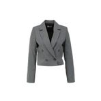 People By Fabrika Crop Ceket 2XL, XXL, SPBF4SL-CKT5505, Gri, Kadın