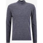 People By Fabrika Dik Yaka Basic Düz Gri Erkek Kazak PBF5WM-KZK9556