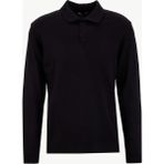 People By Fabrika Polo Yaka Basic Düz Siyah Erkek Kazak PBF5WM-KZK9555