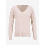 People By Fabrika V Yaka Loose Fit Düz Bej Kazak Kadın PBF5WL-KZK9519 - M
