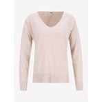 People By Fabrika V Yaka Loose Fit Düz Bej Kazak Kadın PBF5WL-KZK9519 - XS