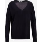 People By Fabrika V Yaka Loose Fit Düz Siyah Kazak Kadın PBF5WL-KZK9519 - XS