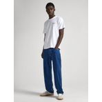 Pepe Jeans Bisiklet Yaka Baskılı Beyaz Erkek T-Shirt PM509367 800 SINGLE CLIFORD