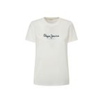 Pepe Jeans Bisiklet Yaka Baskılı Kadın T-Shirt Pl505951, Beyaz, S