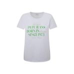 Pepe Jeans Bisiklet Yaka Baskılı T-Shirt, M, 5003160615, Beyaz, Kadın