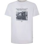 Pepe Jeans Bisiklet Yaka Baskılı T-Shirt, M, 5003172048, Beyaz, Erkek