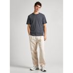 Pepe Jeans Bisiklet Yaka Çizgili T-Shirt, M, 5003172054, Antrasit, Erkek