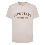 Pepe Jeans Bisiklet Yaka Ekru Erkek T-Shirt PM509628-804 ALDRIDGE