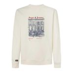 Pepe Jeans Bisiklet Yaka Kırık Beyaz Sweatshırt, S, 5003241248, Kırık Beyaz, erkek