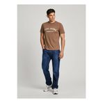 Pepe Jeans Bisiklet Yaka T-Shirt, S, 5003241299, Kahve, Erkek