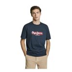 Pepe Jeans Bisiklet Yaka T-Shirt, S, 5003241340, Lacivert, Erkek