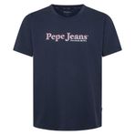 Pepe Jeans Bisiklet Yaka T-Shirt, XL, 5003241307, Lacivert, Erkek