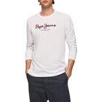 Pepe Jeans Eggo uzun kollu erkek üst Weiß (White 800) L