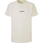 Pepe Jeans Erkek Clayton T-Shirt, Bej (Halk White), XL