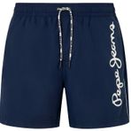 Pepe Jeans Erkek logolu yüzme şortu, Mavi (Navy), L