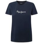 Pepe Jeans Lorette V Yaka Mavi Dulwich Blue Kadın T-shirt