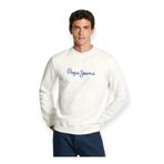 Pepe Jeans New Joe Crew erkek sweatshirt, beyaz (off-beyaz), S