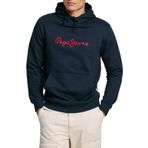 Pepe Jeans New Joe kapüşonlu erkek sweatshirt, Mavi (Dulwich Blue), XL