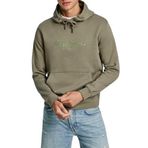 Pepe Jeans New Joe kapüşonlu erkek sweatshirt, Yeşil (Safari Yeşili), L