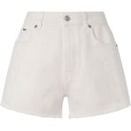 Pepe Jeans Yüksek Bel Regular Straight Denim Şort, 25, 5003160694, Beyaz, Kadın