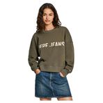 Pepe Jeans Yuvarlak Yaka Baskılı Sweatshirt, M, 5003217813, Haki, kadın