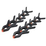 Pepisky 10 adet Plastik Naylon Geçiş Bir Kelepçe Bahar Kelepçeleri Çok Fonksiyonlu Klip İpuçları DIY aracı Set Fotoğraf Stüdyosu Plaka DIY Aydınlatma Arka Plan Ağaç İşleme yapıştırma 6 * 2 "+ 4 *