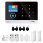 Pepisky 433MHz Kablosuz WIFI + 4G Otomatik Çevirmeli Alarm Güvenlik temi LCD Ekran Kapı Sensörü PIR Hareket Sensörü Telefon APP Uzaktan Kumanda Alexa ile Uyumlu Google Ev li Kontrol Alı Ev Hırsız