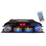 Pepisky Araba BT5.0 Güç Amplifikatörü 4 Kanal Ev Sineması Stereo Alıcı FM Radyo ile 12 V USB/SDCard/AUX-in LCD Ekran