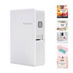Pepisky B18 Mini Etiket Yazıcısı Termal Transfer Etiket Barkod Fiyat Yazıcısı Hepsi Bir Arada BT Bağlantısı DIY Tarih Dergisi Çalışma Etiket Makinesi, Şerit ve PET Etiket Etiket Rulosu ile Android