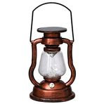 Pepisky Güneş Enerjili Mum Işığı Retro LED'ler Kandil Titreşen Alevsiz Güneş Fener Açık Asma Aydınlatma Veranda Bahçe Yard Çadır